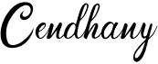 preview image of the Cendhany font
