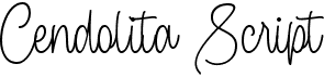 preview image of the Cendolita Script font