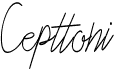 preview image of the Cepttoni font