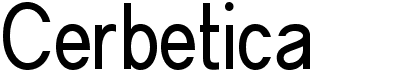 preview image of the Cerbetica font