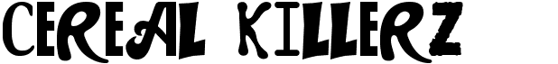 preview image of the Cereal Killerz font