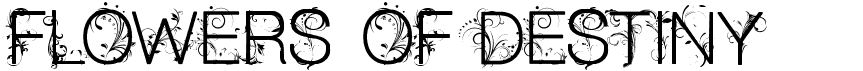 preview image of the CF Flowers of Destiny font