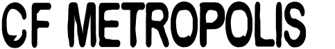 preview image of the CF Metropolis font