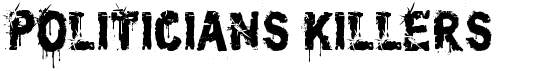 preview image of the CF Politicians Killers font