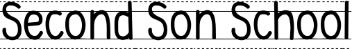 preview image of the CF Second Son School font