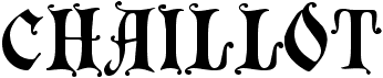 preview image of the Chaillot font