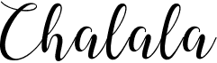 preview image of the Chalala font