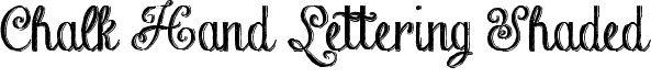 preview image of the Chalk Hand Lettering Shaded font