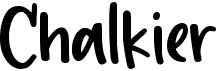 preview image of the Chalkier font