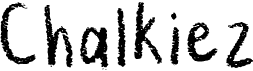 preview image of the Chalkiez font