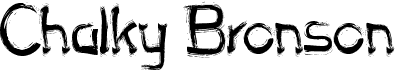 preview image of the Chalky Bronson font