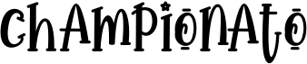 preview image of the Championato font