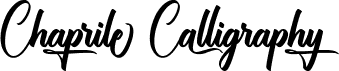preview image of the Chaprile Calligraphy font