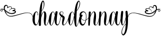 preview image of the Chardonnay font