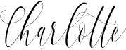 preview image of the Charlotte Calligraphy font