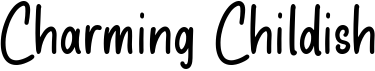 preview image of the Charming Childish font