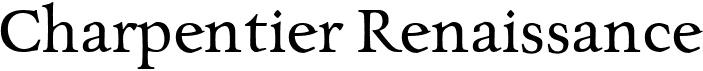 preview image of the Charpentier Renaissance font