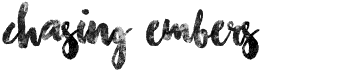 preview image of the Chasing Embers font