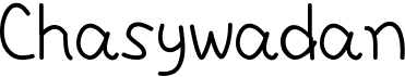 preview image of the Chasywadan font