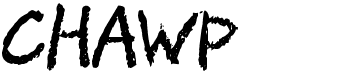 preview image of the Chawp font