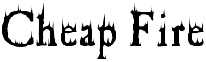 preview image of the Cheap Fire font