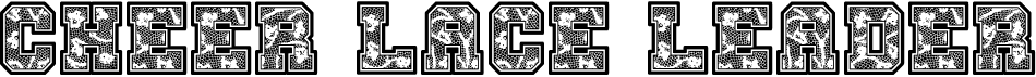 preview image of the Cheer Lace Leader font