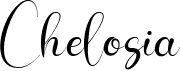 preview image of the Chelosia font
