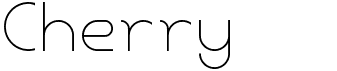 preview image of the Cherry font