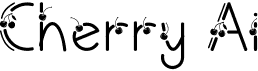 preview image of the Cherry Ai font