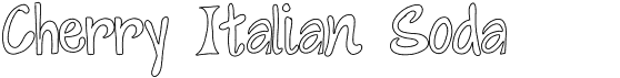 preview image of the Cherry Italian Soda font
