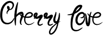 preview image of the Cherry Love font
