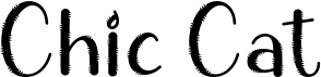 preview image of the Chic Cat font