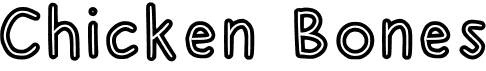 preview image of the Chicken Bones font