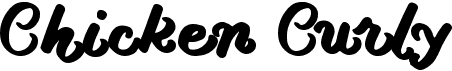 preview image of the Chicken Curly font