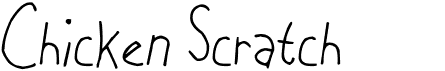 preview image of the Chicken Scratch font