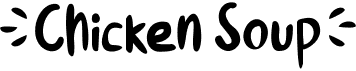 preview image of the Chicken Soup font