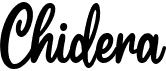 preview image of the Chidera font