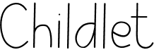 preview image of the Childlet font