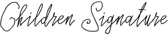 preview image of the Children Signature font