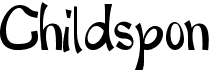 preview image of the Childspon font