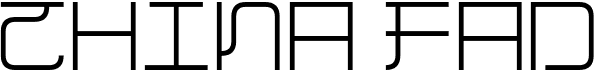 preview image of the China Fad font