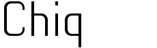 preview image of the Chiq font