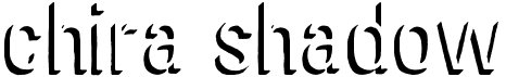 preview image of the Chira Shadow font