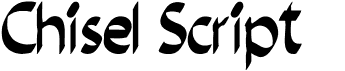 preview image of the Chisel Script font