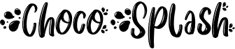 preview image of the Choco Splash font