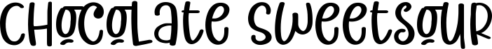 preview image of the Chocolate Sweetsour font