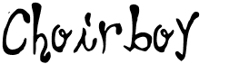 preview image of the Choirboy font