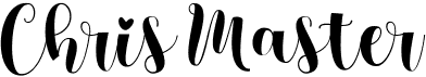 preview image of the Chris Master font