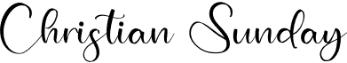 preview image of the Christian Sunday font