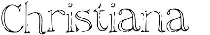 preview image of the Christiana font